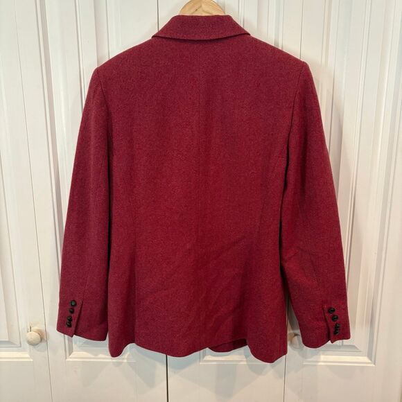 Talbots Red Wool Blazer Size 6 - Picture 2 of 7